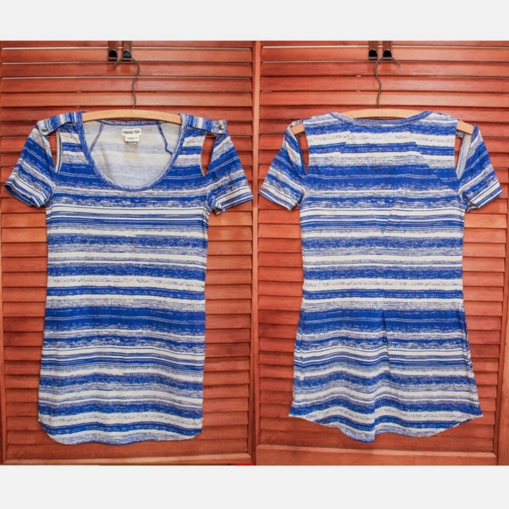 RARE Vintage Y2K Shirt, Vintage Hang Ten Shirt, Coconut Girl Striped Shirt XS SM